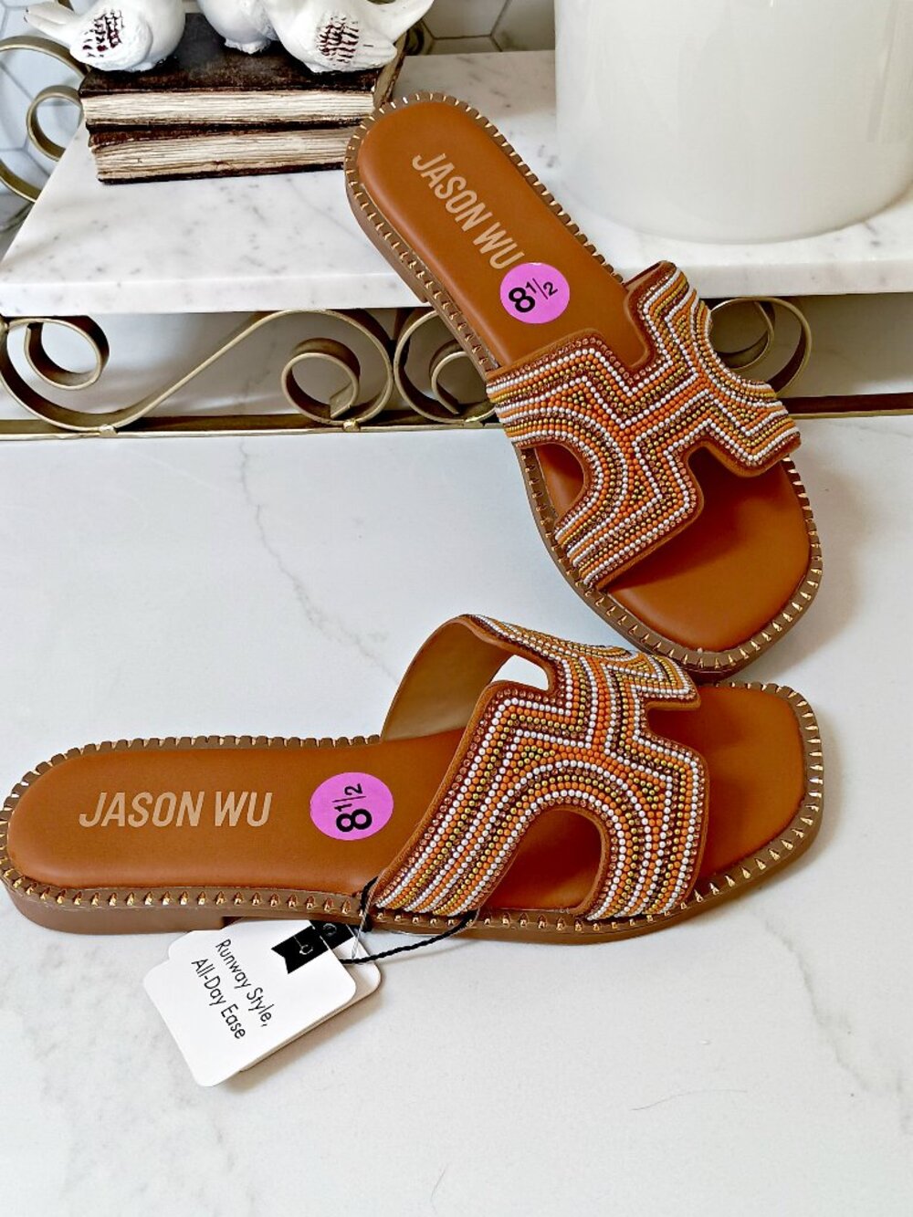 NEW! JASON WU Randi BEADED SLIDE ON SANDAL